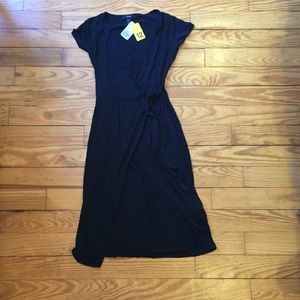 Black wrap dress